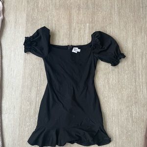 BLACK PRINCESS POLLY DRESS